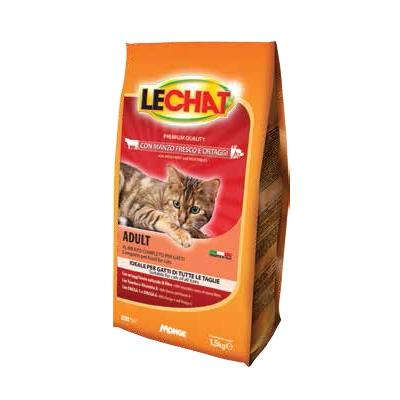 LeChat Gatto Premium Croccantini Manzo & Verdure