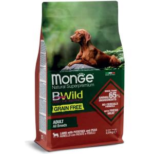 Monge Cane Bwild Grain Free Adulto All Breads Agnello, Patate & Piselli