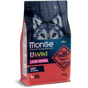 Monge Cane Bwild Low Grain Adulto All Breads Cervo