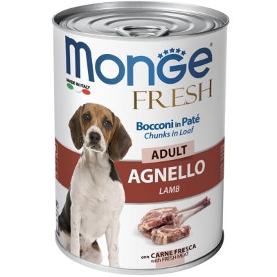 Monge Cane Fresh Lattina Adulto Agnello 400 Gr