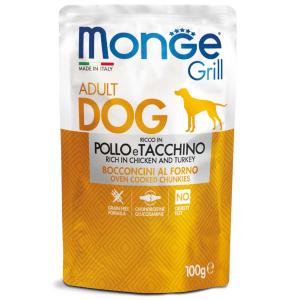 Monge Cane Grill Busta Adulto Pollo & Tacchino 100 Gr