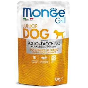 Monge Cane Grill Busta Junior Pollo & Tacchino 100 Gr