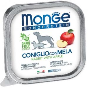 Monge Cane Monoprotein Adulto Coniglio & Mela 150 Gr