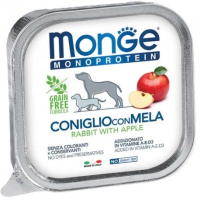 Monge Cane Monoprotein Adulto Coniglio & Mela 150 Gr