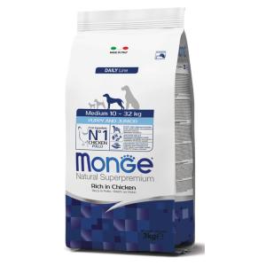 Monge Cane Natural Superpremium Puppy & Junior Medium Pollo