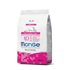 Monge Cane Natural Superpremium Puppy & Junior Extra Small Pollo