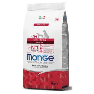 Monge Cane Natural Superpremium Senior Mini Pollo 3 Kg