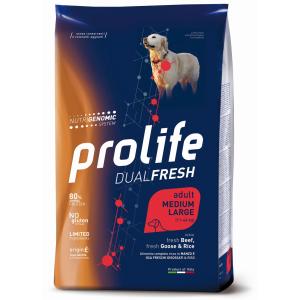Prolife Cane Dual Fresh Adulto Medium & Large Manzo, Oca & Riso