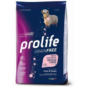 Prolife Cane Grain Free Sensitive Adulto Medium & Large Maiale & Patate