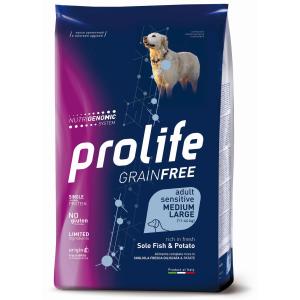 Prolife Cane Grain Free Sensitive Adulto Medium & Large Sogliola & Patate