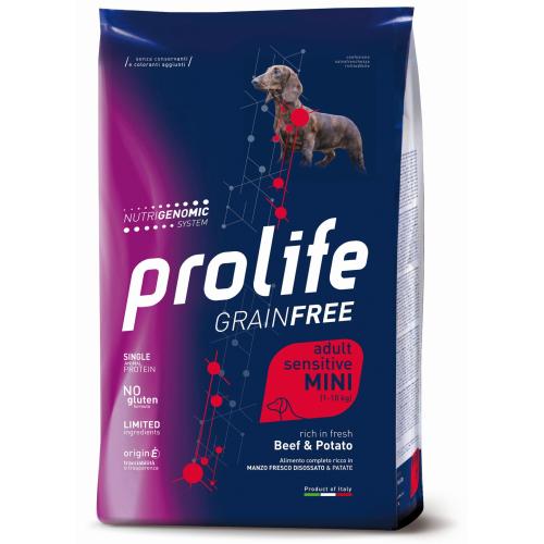 Prolife Cane Grain Free Sensitive Adulto Mini Manzo & Patate