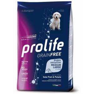 Prolife Cane Grain Free Sensitive Puppy Medium & Large Sogliola & Patate