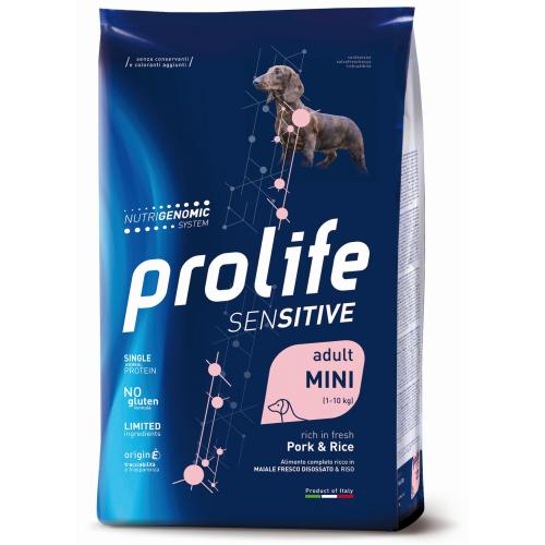 Prolife Cane Sensitive Mini Maiale & Riso