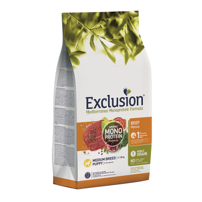Exclusion Puppy monoprotein medium manzo