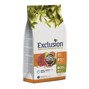 Exclusion Cane Mediterraneo Monoprotein Puppy Small Manzo