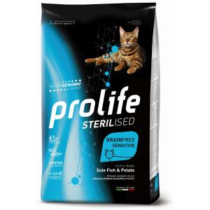 Prolife Gatto Sterilised Grain Free Sensitive Adulto Sogliola & Patate