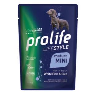 Prolife Cane Lifestyle Mature Mini Pesce Bianco & Riso Busta 100 Gr Alimento