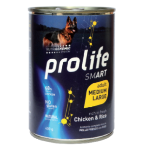Prolife Cane Smart Adulto Medium & Large Pollo & Riso Lattina