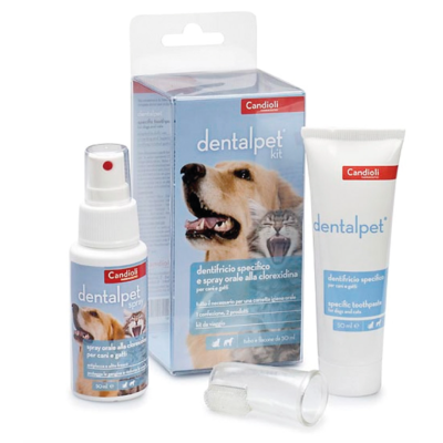 Dentalpet Kit Spray + Dentifricio alla clorexidina