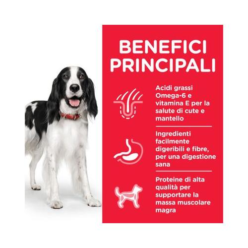 Benefici 
Hill's Science Plan Medium Adult Alimento per Cani con Agnello e Riso