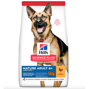 Hill's Cane Science Plan Mature 6+ Large Breed Pollo
