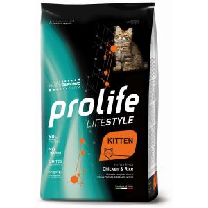 Prolife Gatto Kitten Lifestyle Pollo e Riso crocchette