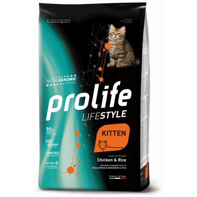 Prolife Gatto Kitten Lifestyle Pollo e Riso crocchette