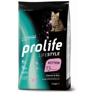 Prolife Gatto Kitten Lifestyle Salmone e Riso sacco