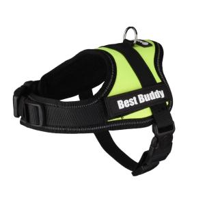 Flamingo Pettorina Cane Best Buddy giallo verde fluo