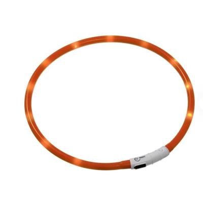 Flamingo Collare Led Cane Arancio
