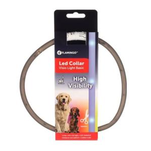 Flamingo Collare Led Cane Nero 2