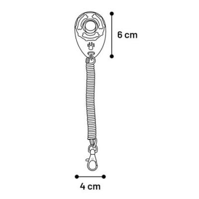 Flamingo Clicker Cane dimensione