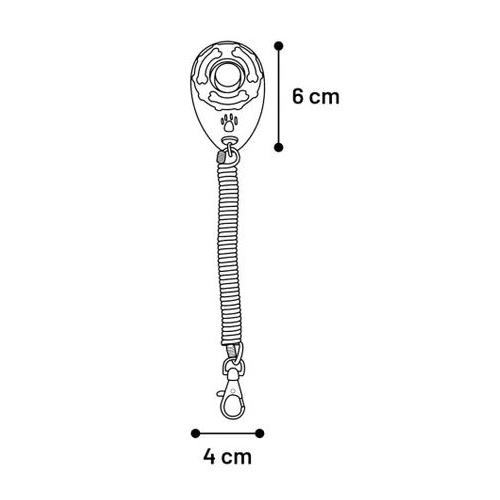 Flamingo Clicker Cane dimensione