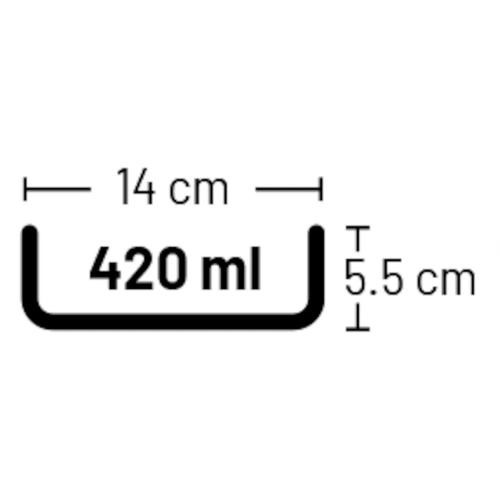 Flamingo Ciotola In Ceramica Duke 420 ml misure