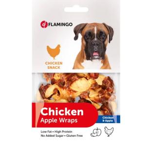 Flamingo Snack Per Cane Wrap Con Mela E Pollo 85 Gr