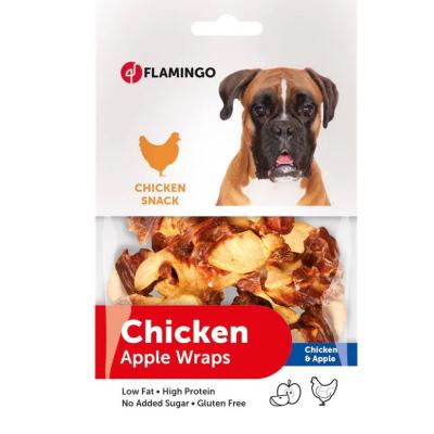 Flamingo Snack Per Cane Wrap Con Mela E Pollo 85 Gr