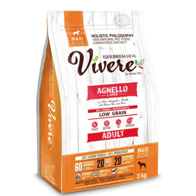 Vivere Low Grain cane adulto agnello 3kg