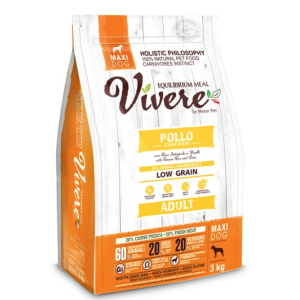 Vivere Cane Adulto Low Grain Maxi Pollo 3kg