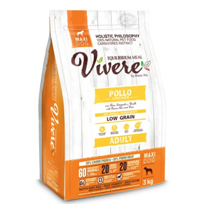 Vivere Cane Adulto Low Grain Maxi Pollo 3kg