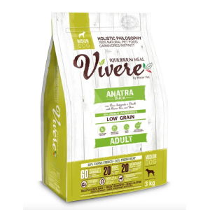 Vivere Cane Adulto Low Grain Medium Anatra 3kg