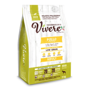 Vivere Cane Adulto Low Grain Medium Pollo 3kg
