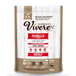 Vivere Cane Adulto Low Grain Mini Agnello 800gr
