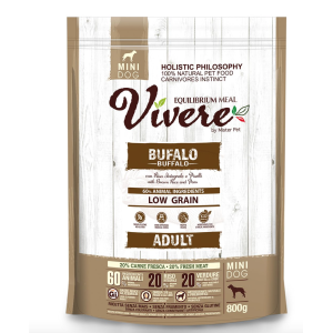 Vivere Cane Adulto Low Grain Mini Bufalo 800gr