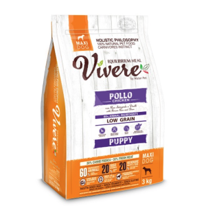 Vivere Cane Puppy Low Grain Maxi Pollo 3 kg