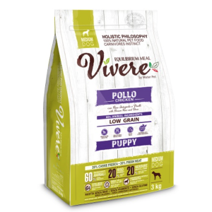 Vivere Cane Puppy Low Grain Medium Pollo 3kg