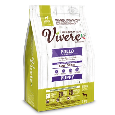 Vivere Cane Puppy Low Grain Medium Pollo 3kg