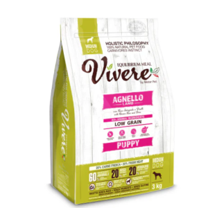 Vivere Cane Puppy Low Grain Medium Agnello 3kg
