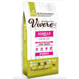 Vivere Cane Puppy Low Grain Medium Agnello 3kg 2