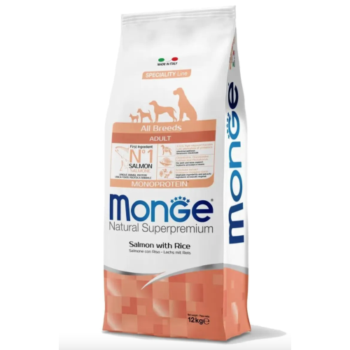 Crocchette monge cane salmone 12kg