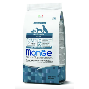 Monge crocchette cane trota riso e patate 2,5kg